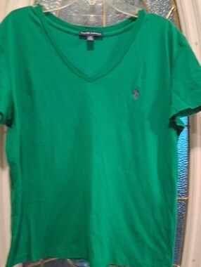 Ralph Lauren Emerald V-Neck Tee